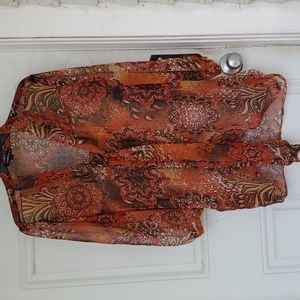 3/$30 Chemistry Sheer Top with Tie Front